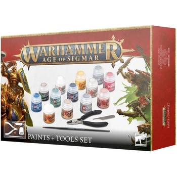 Games Workshop Warhammer Age of Sigmar: Paints + Tools Set (80-17)