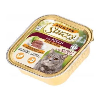 Stuzzy Cat Sterilized Polo Chicken - Пастет за кастрирани израснали котки с пилешко месо, 7 броя х 100 гр