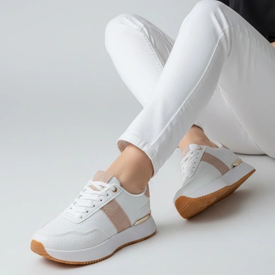 Ежедневни дамски обувки W014251 White/Pink