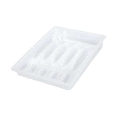 Kesper Příborník z plastu roztahovací, bílý 29-50 cm