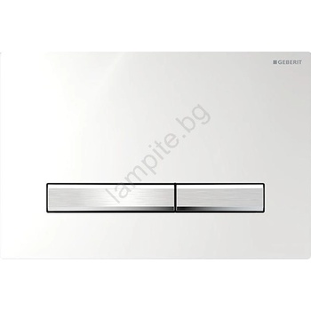 Geberit 115.788. 21.2-Бутон за промиване Sigma50 24, 6x16, 4 см лъскав хром/матов хром (GB0083)