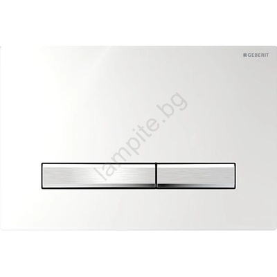 Geberit 115.788. 21.2-Бутон за промиване Sigma50 24, 6x16, 4 см лъскав хром/матов хром (GB0083)