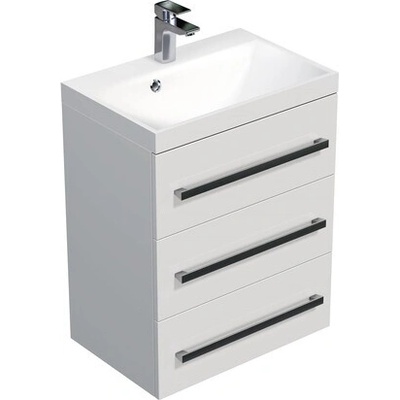 SAT Cube Way 60x76,5x40 cm biela lesk CUBE2603BL