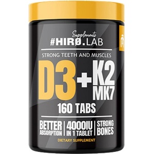 Hero. Lab Vitamin D3 4000 + K2 MK7 100 mcg [160 Таблетки]