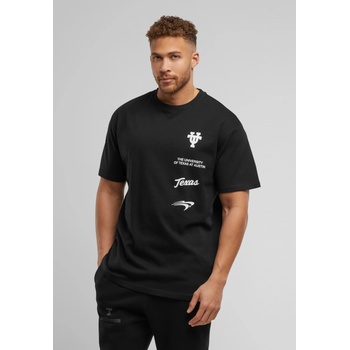 Mister Tee Тениска Texas Longhorns Leather Oversize Tee black XXLUB-MT3734-00007 - Тъмносив, размер XL
