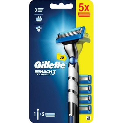 Gillette Mach3 3D + 5 ks hlavic
