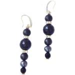 Dannyra Обици с оникс, вулканичен камък, ахат и перли Dannyra Jewels