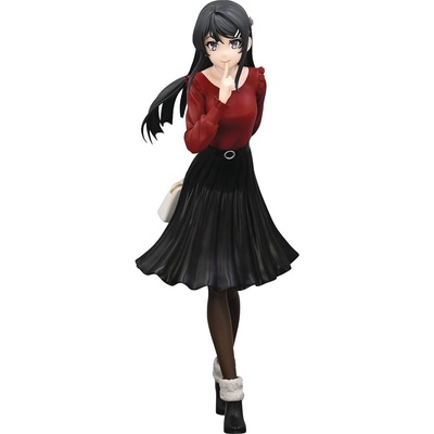 Статуетка FuRyu Animation: Rascal Does Not Dream of Bunny Girl Senpai - Mai Sakurajima (Trio-Try-iT) (Winter Outfit Ver. ), 21 cm (FRYU36623)