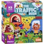 KS Games Пъзел KS Games от 12 части - Натоварен трафик (PRS32702) - baby