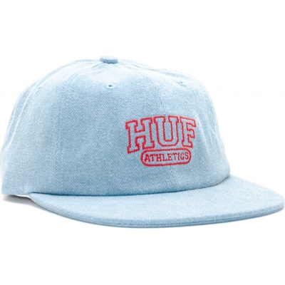 HUF Rome 6 Panel Light Blue Strapback modrá červená modrá