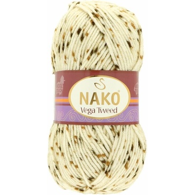 Nako Vega Tweed 35017 smotanová s hnedou a zelenou