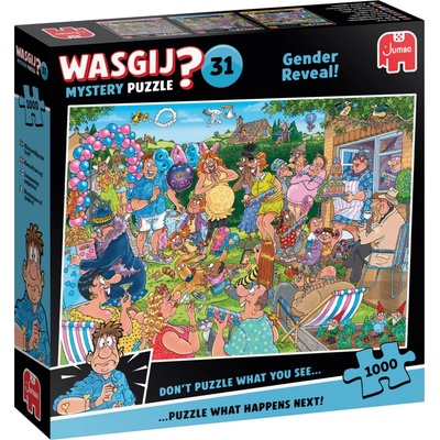 JUMBO WASGIJ Mystery 31 Odhalenie pohlavia bábätka! 1000 dielov