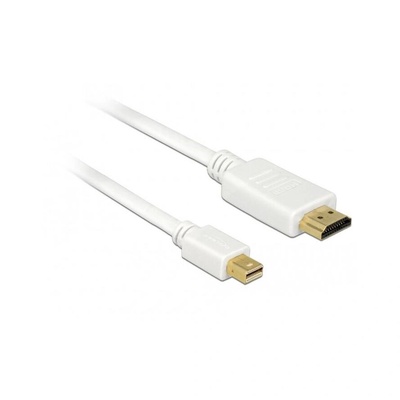 Delock Kabel mini DP 1.1 -> HDMI-A St/St 0.5m weiß (83993) (83993)