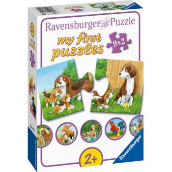 Ravensburger Пъзел Ravensburger от 9 х 2 части - Животни от фермата (05072)