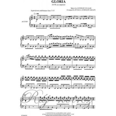GLORIA / SATB + piano