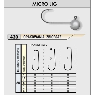 Kamatsu Jigová hlava Micro vel.6 4g
