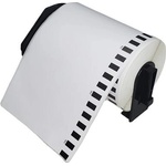 Makki съвместими етикети Brother DK-22246 - White Continuous Length Paper Tape 103mm x 30.48m, Black on White - MK-DK-22246 (MK-DK-22246) - zettabytex
