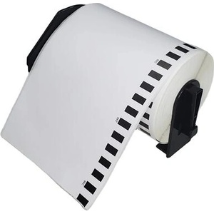 Makki съвместими етикети Brother DK-22246 - White Continuous Length Paper Tape 103mm x 30.48m, Black on White - MK-DK-22246 (MK-DK-22246) - zettabytex
