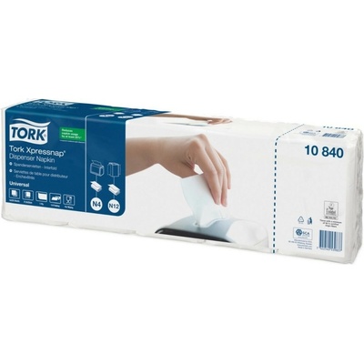 Tork Ubrousky papírové Xpressnap N4 1vrstvé celulóza 33x21,3cm bílé 1125 ks 10840