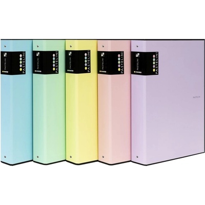 Karton P+P Pastelini Pořadač 4 kroužky A4 2 cm modrý