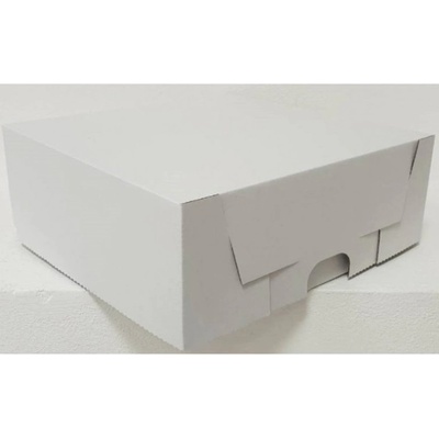 Wimex Krabica na tortu VLNITÁ LEPENKA 270x270x100 mm BB Biela