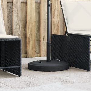 vidaXL Основа за чадър с дръжки за пръти Ø38/48 мм 25 кг кръгла (4007986)