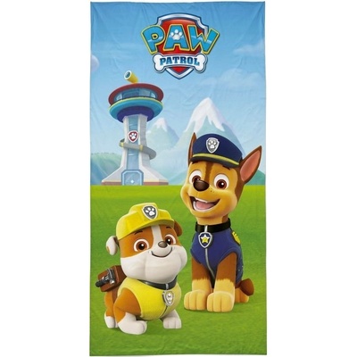 DETEXPOL Bavlnená osuška 70x140cm PAW PATROL, Chase a Rubble