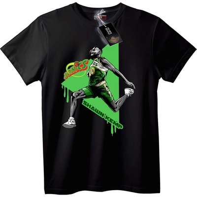 NOONEBRAND Тениска с Shawn Kemp Sonics баскетбол - XS, Black