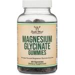 Double Wood Supplements Магнезий бисглицинат - Срещу умора и мускулни крампи, 60 mg, 60 желирани таблетки (23043 DW)