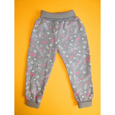 Arex ČR Rostoucí tepláčky s potiskem šedá+růžová