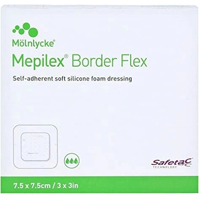 Mölnlycke Mepilex Border Flex Lite 7,5 cm x 7,5 cm 5 ks