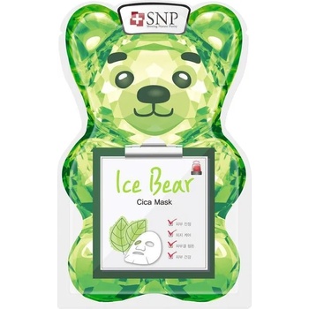 SNP Ice Bear Cica Mask, охлаждаща маска за лице с екстракт от азиатска центела (8809458844431)