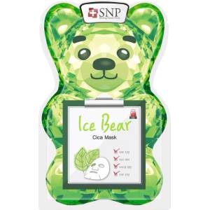 SNP Ice Bear Cica Mask, охлаждаща маска за лице с екстракт от азиатска центела (8809458844431)