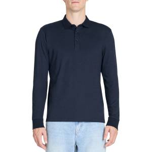 Celio Тъмно синя мъжка поло риза с дълъг ръкав Celio Jiwomini Celio | Sin | МЪЖЕ | S