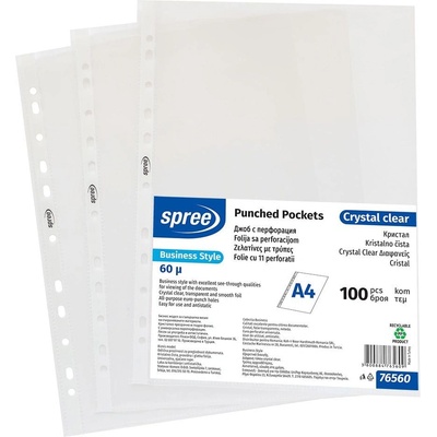 Spree Джоб с перфорация, кристал, А4, 60 business (3800884765623)