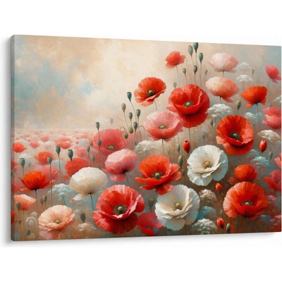Obraz - Malba vlčích máků, jednodílný 100x70 cm