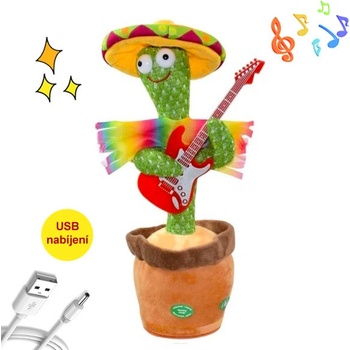 iMex Toys Tančící mluvící a zpívající plyšový kaktus Amigos