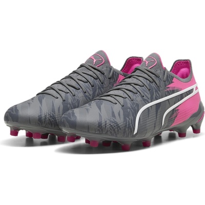 PUMA Футболни бутонки Puma King Ultimate Firm Ground Football Boots - Grey/Pink