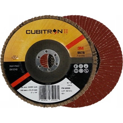 Kotúč lamelový 3M 150mm zr. 60 CUBITRON II 969F (7100105854) 51472 oceľ/nerez