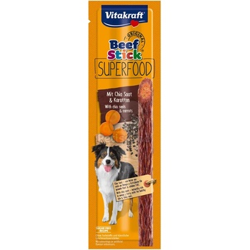 Vitakraft Beef Stick Superfood - Лакомства за награда от Чия и моркови 1 бр