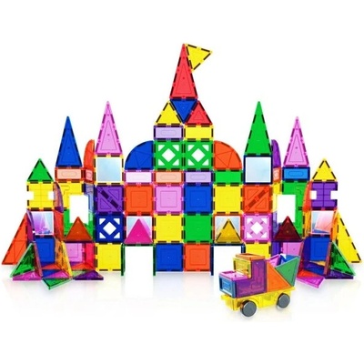 Picasso Tiles Magnetická Stavebnice s Designovými a Zrcadlovými Dílky 152ks