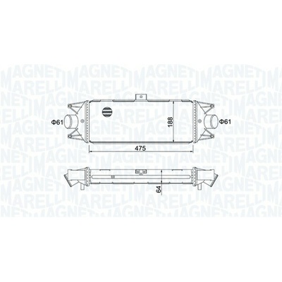 Chladič plniaceho vzduchu MAGNETI MARELLI 351319204010