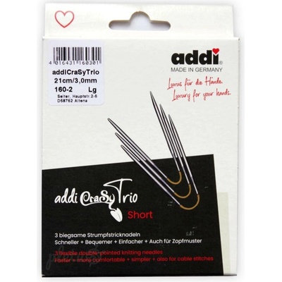 Addi Jehlice CraSyTrio, trojice jehlic 21 cm / 2 mm