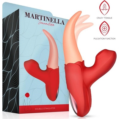 Martinella Stimulator Crazy Tongue and Pulsation Red