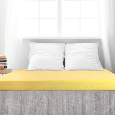 4Home froté prestieradlo Ideál žltá 90x200