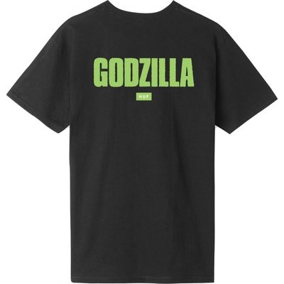 HUF GODZILLA BAR logo TEE Black