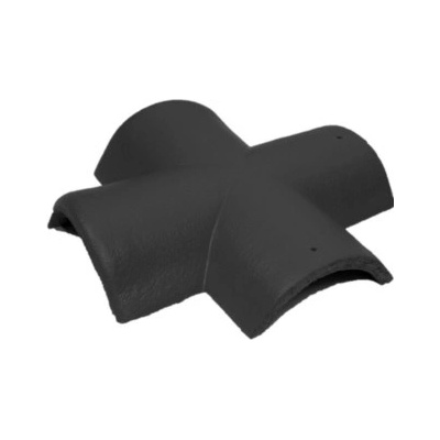 BMI Bramac Classic Protector Plus hřebenáč rozdělovací X včetně dvou příchytek ebenově černá