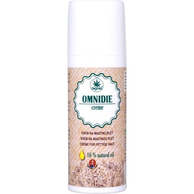 BigBio Omnidie konopný krém na mastnú pleť 50 ml
