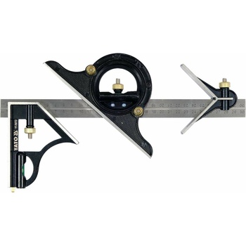 TOYA Съотношение тип линийка Yato YT-70772, неръждаема стомана, многофункционална, 300 мм (YT-70772) (YT-70772)