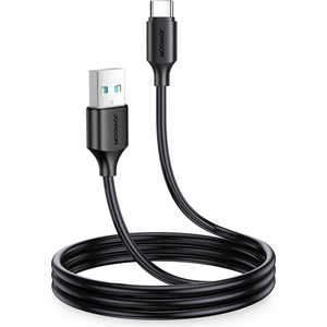 JOYROOM Кабел с гумирана оплетка за устройства с USB-C порт (100 см) - Joyroom Long Lasting USB-A to USB-C Cable 3А (черен) (А9)